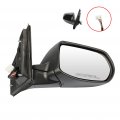 Ocpty Passenger Side View Mirror Compatible With 2012-2016 For Honda Cr-v Black Smooth Power Heated Manual Folding Abs