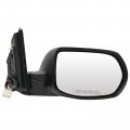 Ocpty Passenger Side View Mirror Compatible With 2012-2016 For Honda Cr-v Black Smooth Power Heated Manual Folding Abs