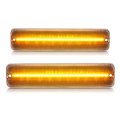 Side Marker Light For 1987-1995 Jeep Wrangler Yj Parking Lamps Reflectors Front 2pcs Clear Lens Led Replacement 56001424 