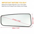 Uxcell Car Left Driver Side Towing Mirror Glass Lower Part Replacement Ford F-150 2015-2021 For F-250 F-350 F-450 F-550 F150