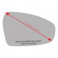 New Replacement Mirror Glass With Full Size Adhesive For 2019-2022 Kia Forte Passenger Side View Right Rh