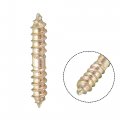 Uxcell 5x30mm Hanger Bolts 24pcs Double Ended Self-tapping Thread Wood To Dowel Screws For Connecting