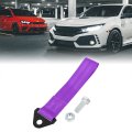 Purple Universal Car Tow Towing Hook Bumper Trailer Belt Strap