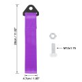 Purple Universal Car Tow Towing Hook Bumper Trailer Belt Strap