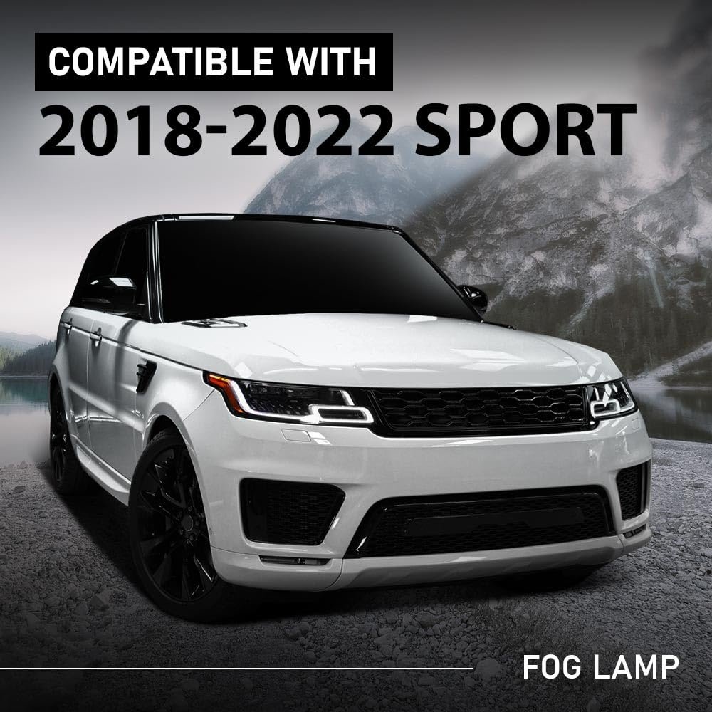 G-plus Fog Light Lamp Right Compatible With Land Rover Range Sport 2018-2022 Fit 2018-2021