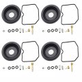 Secosautoparts 4 Set Carburetor Carb Rebuild Repair Kit Plunger Vacuum Diaphragm Compatible With Kawasaki 1995-2005
