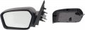 Mirror Compatible For 2006-2010 Ford Fusion Mercury Milan Left Driver Power Glass With 1 Paintable And Textured Black Cap 