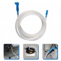 Ultechnovo 2pcs Brake Hose Bleeder Stainless Steel Tube Bleed Tubing Fluid Extractor Pneumatic Oil Vacuum Motorcycle Fuel Abs