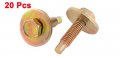 Uxcell 20pcs Bronze Tone Car Metal Screw Body Fender Retainer Clips