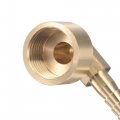 Uxcell Brass Hose Barb Fitting Elbow 8mm X G1 2 Female Thread Right Angle Pipe Connector With Stainless Steel Clamp