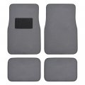 Bdk Classic Carpet Floor Mats For Car Auto Universal Fit -front Rear With Heelpad Medium Gray Mt-100-cptseries 