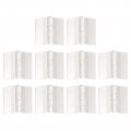 10pcs Acrylic Hinges 2 X 1 34 Inch Mini Hardware Folding Piano For Case Box Handicrafts White 