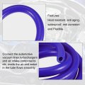 X Autohaux Silicone Vacuum Tubing Hose Line Automotive Engine Air Intake Pipe Blue Id 10mm 4 92ft Length