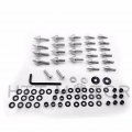 Httmt Mt215-004- Silver Motorcycle Spike Fairing Bolts Compatible With 2003 2004 Suzuki Gsxr1000 Gsx-r 1000