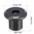Uxcell M8x10mm Hex Socket Head Insert Nut Screw Post Sleeve For Furniture 30pcs