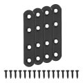 4 Set Flat Repair Plates 0 63 X 3 Inch Stainless Steel Straight Brace Bracket Mending Joining With Screws For Fixing Wooden 