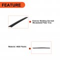 Ecotric Exterior Molding Windshield Pillar Trim Compatible With 2010-2013 Kia Soul Left Driver Side
