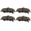 Rear Brake Pad Set For Avanti Ii 2001 2004 Ceramic Friction Material Bonded Silver Classification Replacement 19427980 