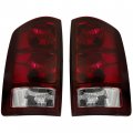 Ecotric Pair Tail Light Compatible With 2002-2006 Dodge Ram 1500 2003-2006 2500 3500 Taillight Turn Signal Replacement For