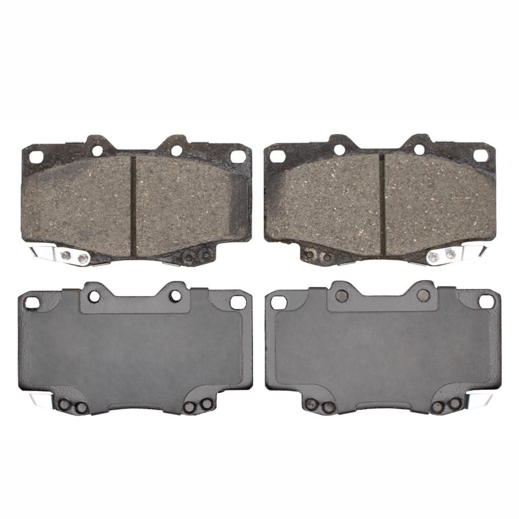 Front Disc Brake Pads For Toyota Tacoma 1995 To 2004 Set Of 4 Mechanical Pad Wear Sensor Type 4000 Hybridynamic Series