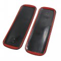 Uxcell 2 Pcs Black Rubber Car Front Rear Bumper Protector Corner Guard Scratch Sticker