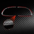 Nvcnx 2pcs Real Carbon Fiber Car Steering Wheel Button Panel Frame Cover Interior Trim Premium Genuine Soft Decoration Sticker