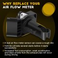 Ocpty Mass Air Flow Sensor 22204-15010 Meter Fits For 2001-2005 Lexus G30 4 3l 2002-2010 Sc430 4 2000-2002 Toyota Corolla 1 8l