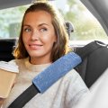 Odawa Pale Denim Blue Automotive Seat Belt Pads 2 Pack Padding Shoulder Strap Protector To Release Stress Your Neck And For