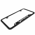 Ipick Image Made For Dodge Viper Black Real Carbon Fiber 50 States License Plate Frame