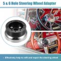 Uxcell 5 6 Hole Steering Wheel Hub Adapter For Chevy Gm Jeep Buick Trucks Billet Polished Short Connector