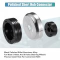 Uxcell 5 6 Hole Steering Wheel Hub Adapter For Chevy Gm Jeep Buick Trucks Billet Polished Short Connector