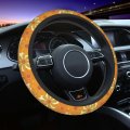 70 S Retro Sunflower Steering Wheel Cover Universal 15 Inch Neoprene Car Protection Wrap Covers Fits Truck Suvs Car Accessories