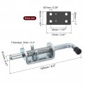 Uxcell Barrel Bolt Latch 1pcs 12x165mm Carbon Steel Galvanized Spring Loaded Gate Pin Sliding Door Lock For Trailer Doors
