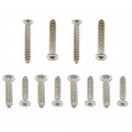 G-plus Headlight Bumper Bezel Trim Screw Kit Chrome Silver Stainless Steel Thread 8 Length 3 4 And 1 Torx Pan Head With A 9 32