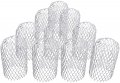 Hyddnice 10pcs Gutter Guard 3inch Aluminum Filter Strainer Downspout Protection Expandable For Preventing Blockage From Debris 