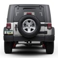 Jeep 3d In Dark Gray On Real Carbon Fiber Abs Plastic License Plate Frame