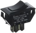 Rv Designer Collection S321 Black 10 Amp Momentary-on Off Switch 