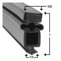 Passeal Ts-23g-2 Gasket Magnetic Door Seal 25 5 8 X 7 Compatible With Part 810878