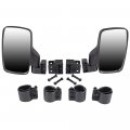 Niche Black Breakaway Rear Side View Mirror Combo For X Offroad Utv 1 75 Inch Roll Cage Bar