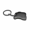 Ipick Image For Dodge Scat-pack Black Real Carbon Fiber Logo-shape-cut Key Chain Keychain Official Licensed