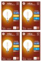 Ge 4 Bulbs 41857 Relax Led G40 Globe Hd Light 60 Watt Replacement Using Only 6 Watts 500 Lumens Soft White Dimmable Bulb