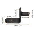 Uxcell Shelf Support Pegs 80pcs 5mm 1 5 L-shaped Bracket Pin With Hole For Furniture Cabinet Closet Shelves Supplies Black
