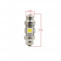 Uxcell 10pcs 31mm Cool White 4-5050 Surface Mount Device Led Festoon Dome Map Light Car Roof Lamp Interior
