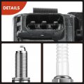 A-premium Set Of 4 Ignition Coil Pack And Iridium Spark Plugs Compatible With Subaru Forester 2011012 2 5l Impreza 2012 2 0l