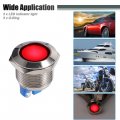 X Autohaux 5 Pcs Led Indicator Light 19mm 12v Ac Dc Metal Shell Waterproof Pilot Dash Signal Lamp For Car Truck Boat Interior