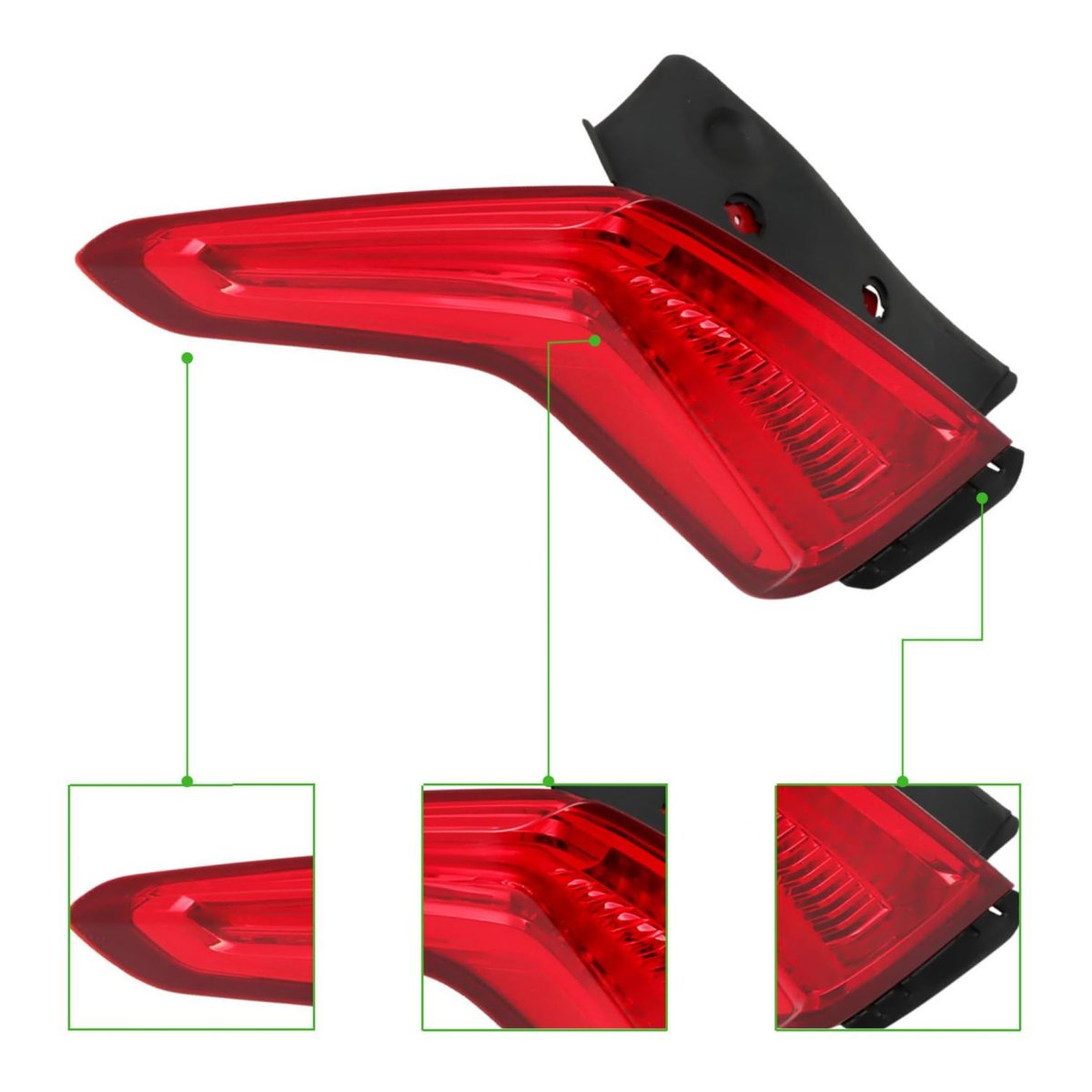 Left Side Tail Light Assembly All Red Replacement For 2017 2018 2019 Xt5 Part Number 84245000 Gm2804125 Led Rear Lamp
