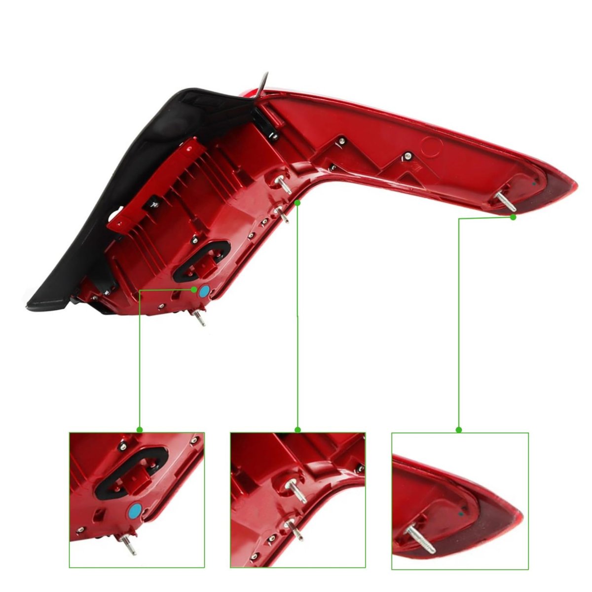 Left Side Tail Light Assembly All Red Replacement For 2017 2018 2019 Xt5 Part Number 84245000 Gm2804125 Led Rear Lamp