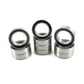 10pcs 10x15x4mm Precision Ball Bearings 440c Stainless Steel Rubber Seals 