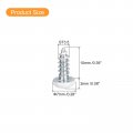 Uxcell St3 5x10mm White Screws Self Tapping 50pcs Pan Head Phillips Wood For Woodworking