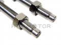Httmt Ls011- Compatible With 00-16 H-d Softail Rear 1-2 Adjustable Suspension Lowering Kit Stainless Steal